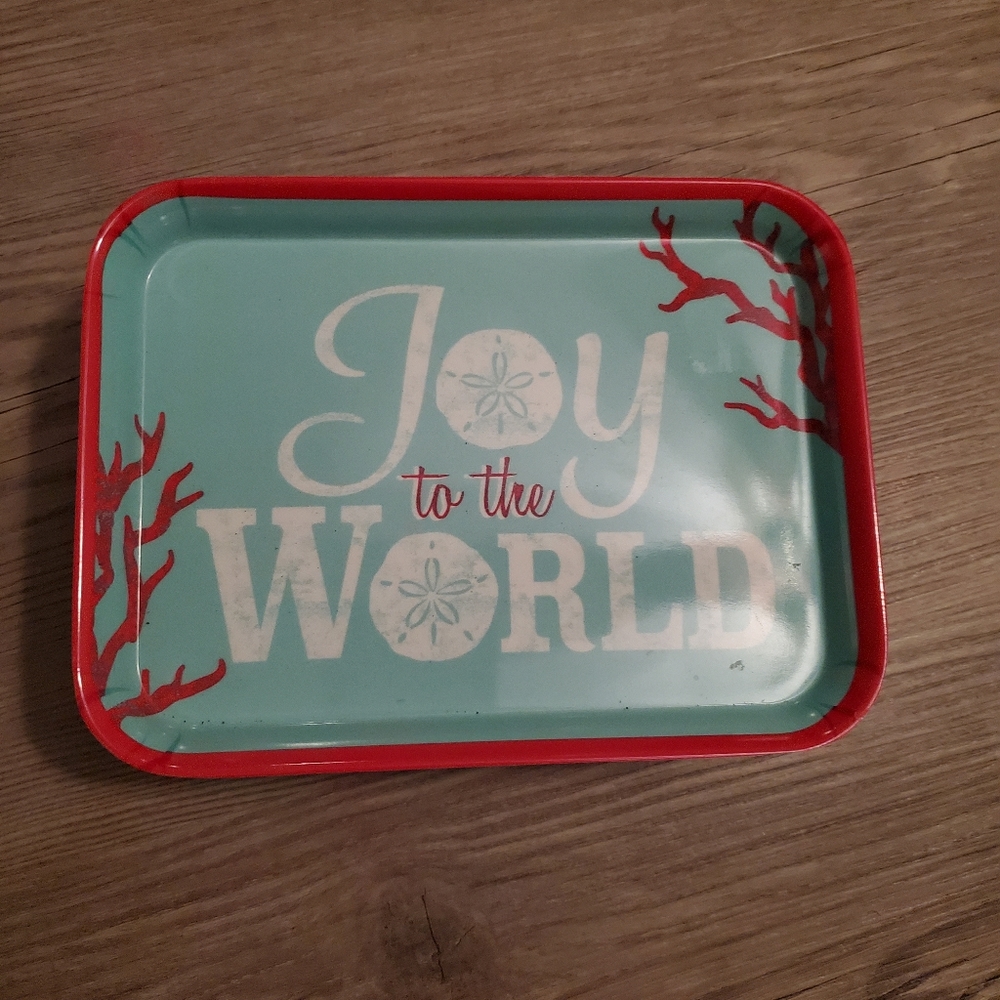 Coastal Christmas Tidbit Plates